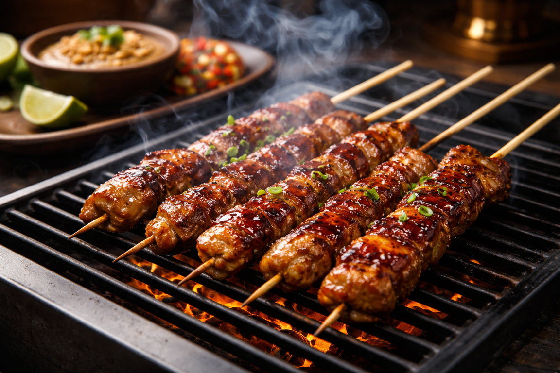 Rahasia Kelezatan Sate Premium Grill Yang Dibakar Sempurna Dengan Teknik Modern